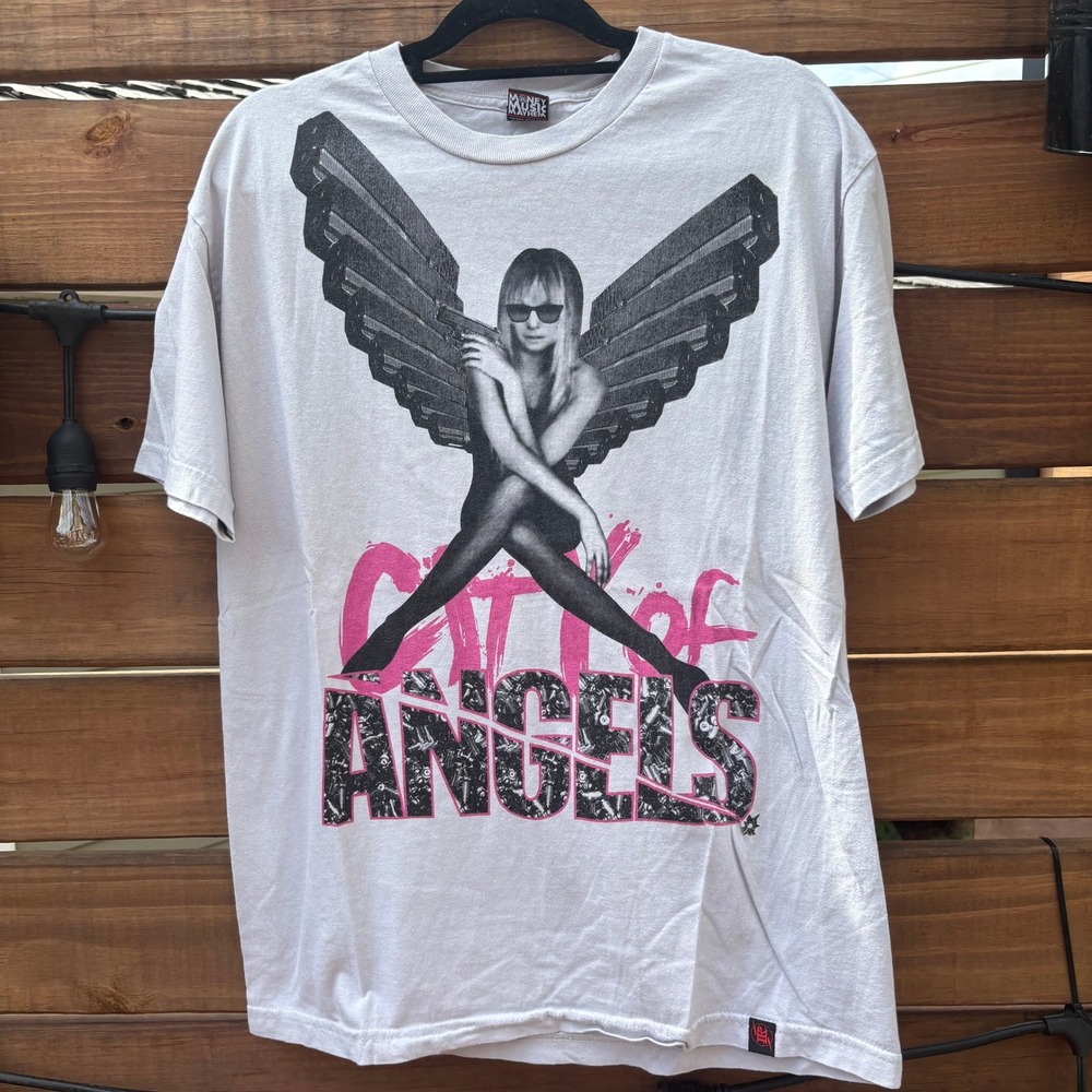 IMKING City of Angels T-Shirt Mens Large Gray Good Graphic Streetwear Tee